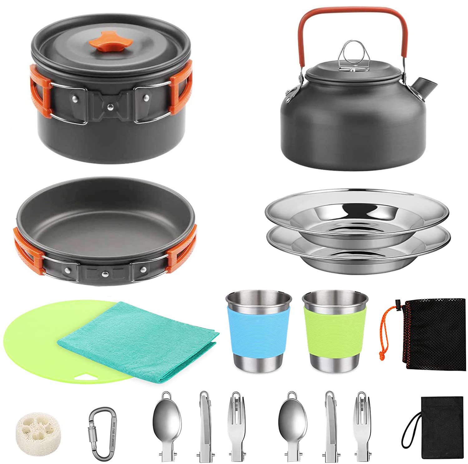 Camping Cooking Cover - Complete 2-3 Person Camping Cook Set
