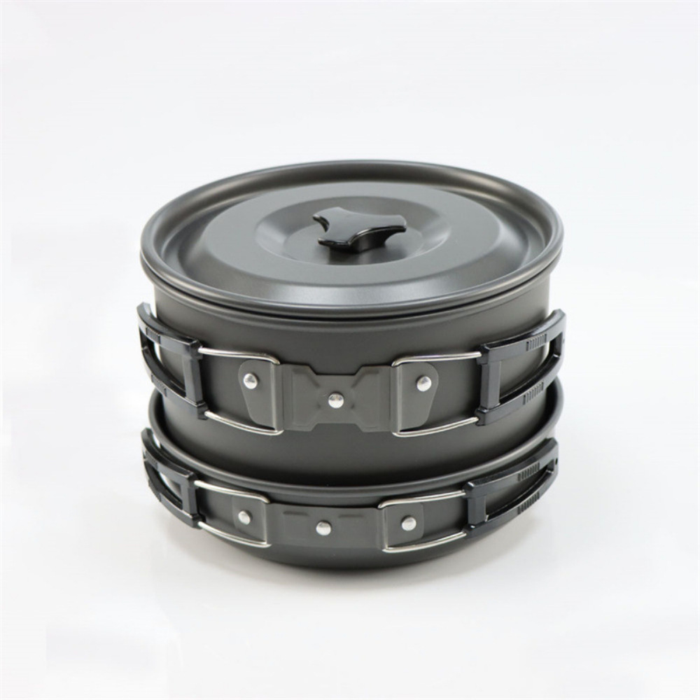 Lightweight Aluminum Alloy Out - Camping Cooking Set Large 评论和价格