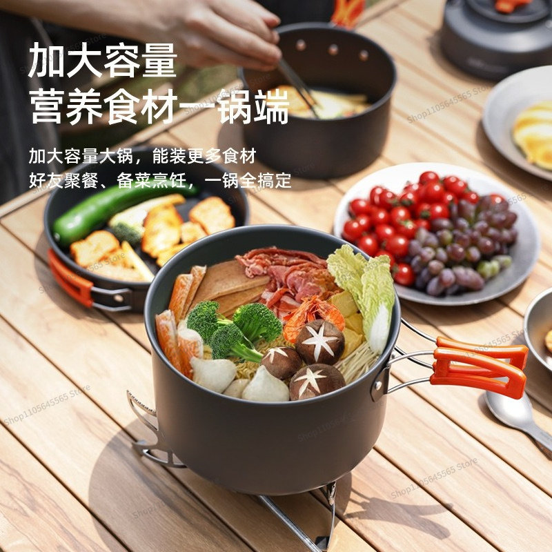 For Outdoor Camping Cookware 4 - Camping Cooking Set For 4 评论和价格