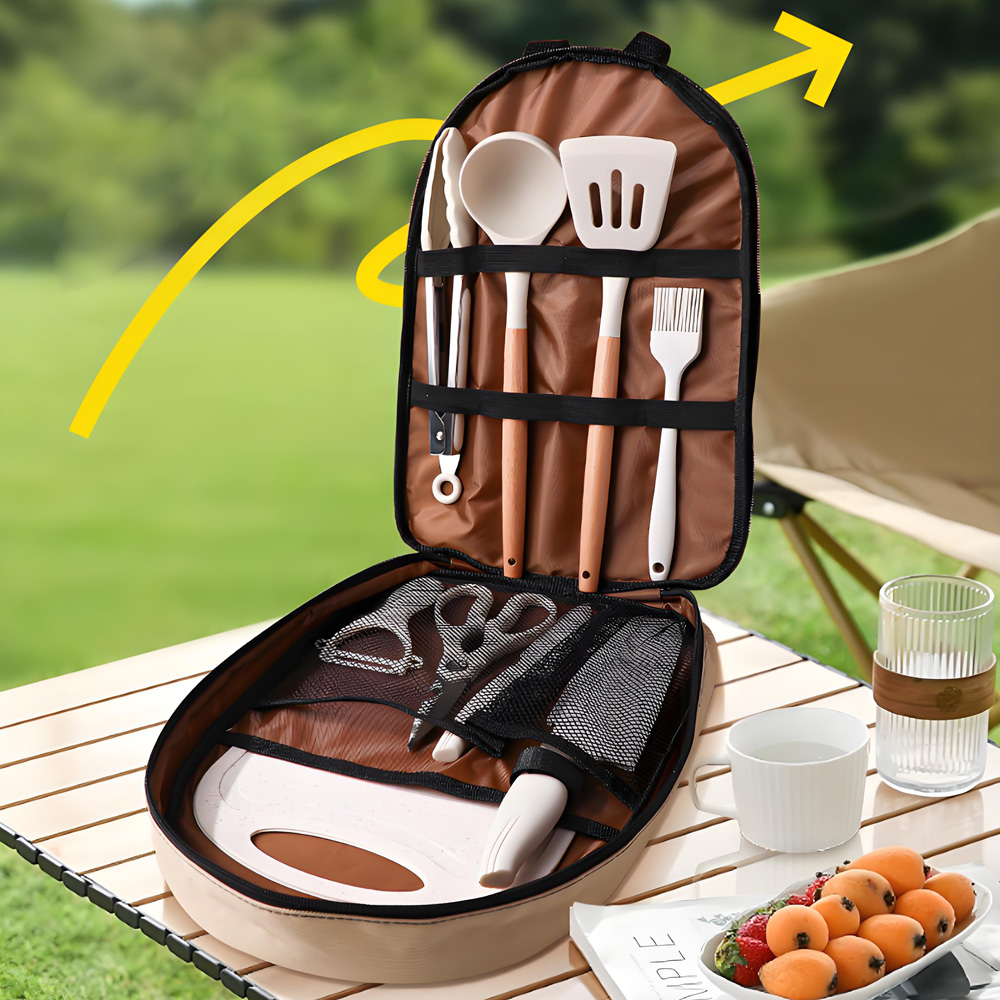 10Pcs Portable Camping Cooking - Camping Cooking Bundle 评论和价格