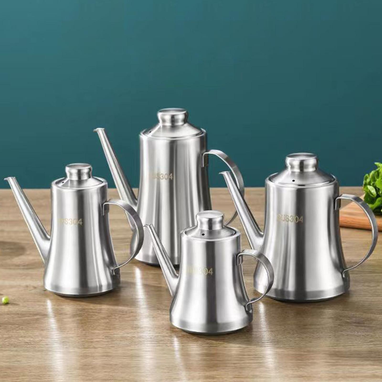 Stainless Steel Oil Dispenser  - Camping Cooking Oil Container 评论和价格