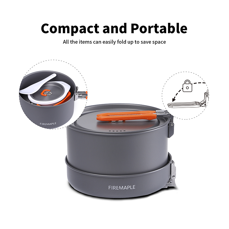 Fire Maple 4-5 Person Cookware - Camping Cooking Set For 4 评论和价格