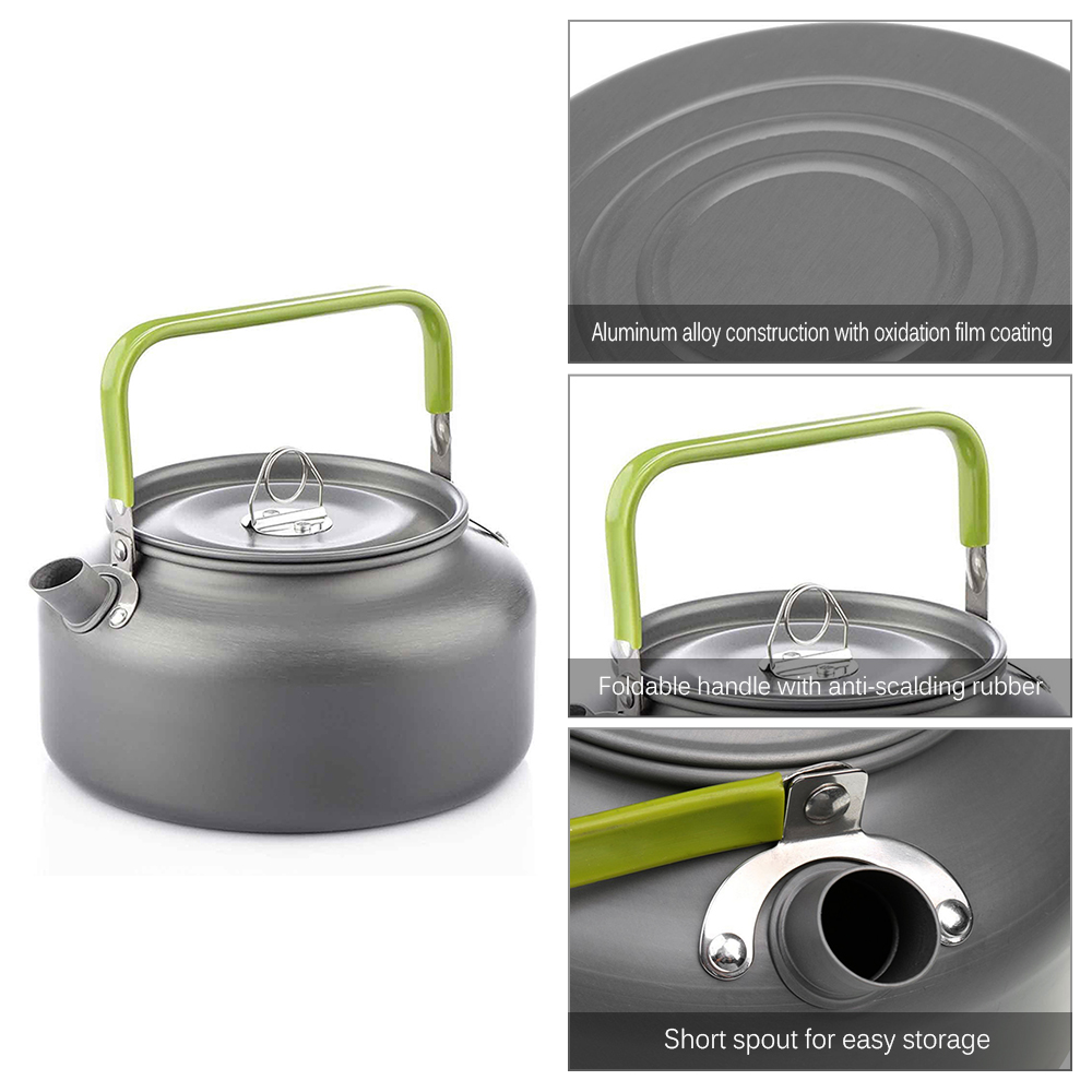 Portable Outdoor Water Kettle  - Camping Cooking Tin 评论和价格