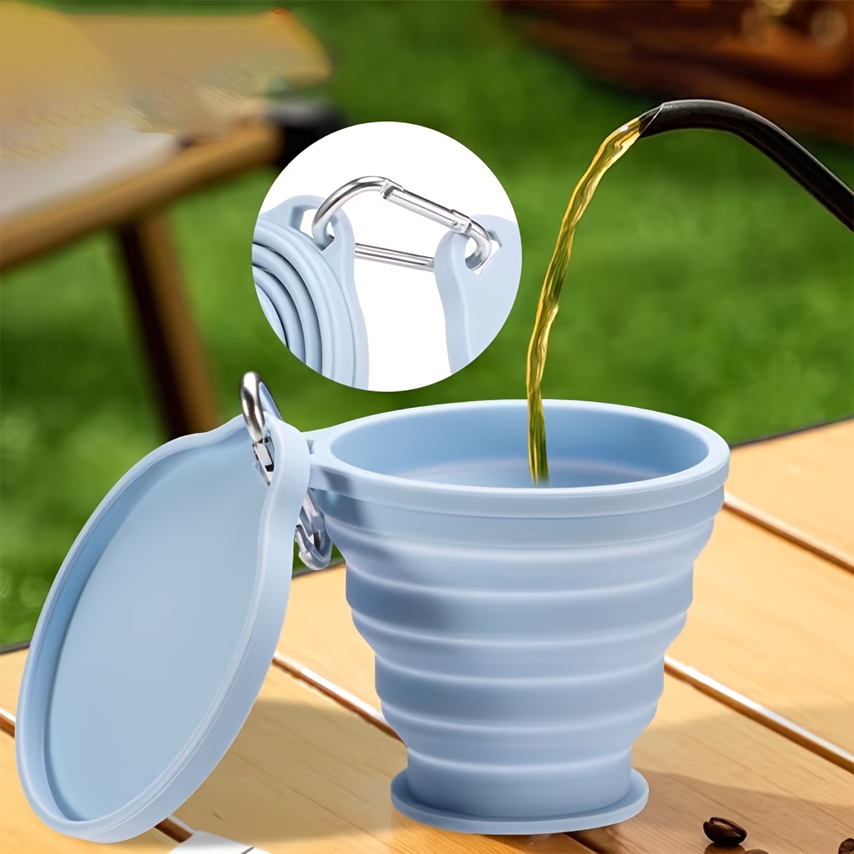 Food Grade Silicone Foldable D - Camping Cooking Food 评论和价格