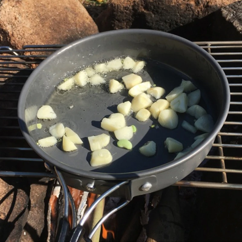 Portable Frying Pan with Stora - Camping Cooking Organizer 评论和价格
