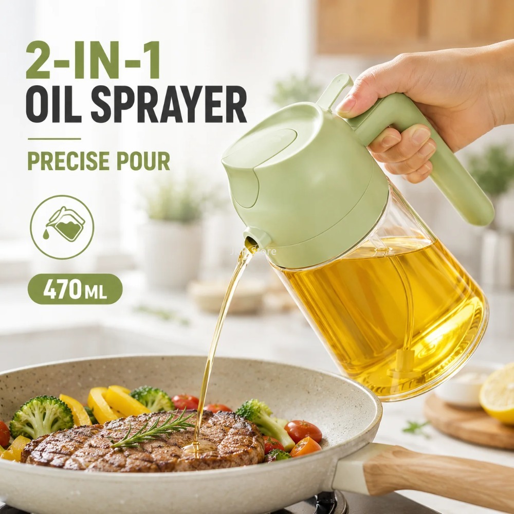 2 in 1 Olive Oil Sprayer Dispe - Camping Cooking Bbq 评论和价格