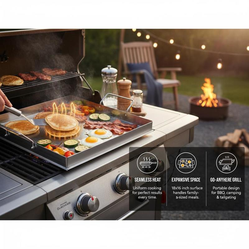Universal Flat Top Griddle 18x - Camping Cooking Appliances 评论和价格