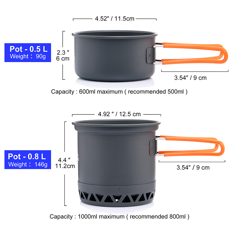 Widesea Portable Camping Cookw - Camping Cooking Set For 4 评论和价格