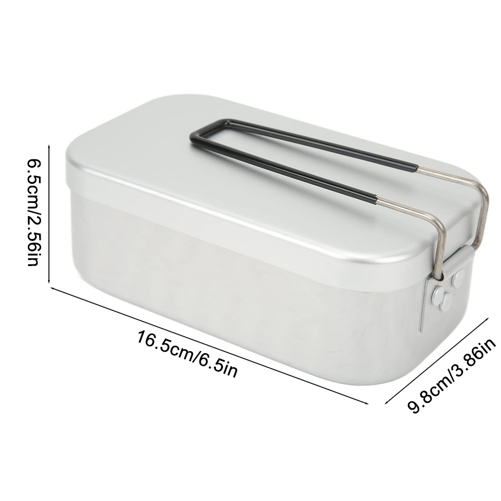 800ML Aluminum Lunch Boxes Out - Camping Cooking Food 评论和价格