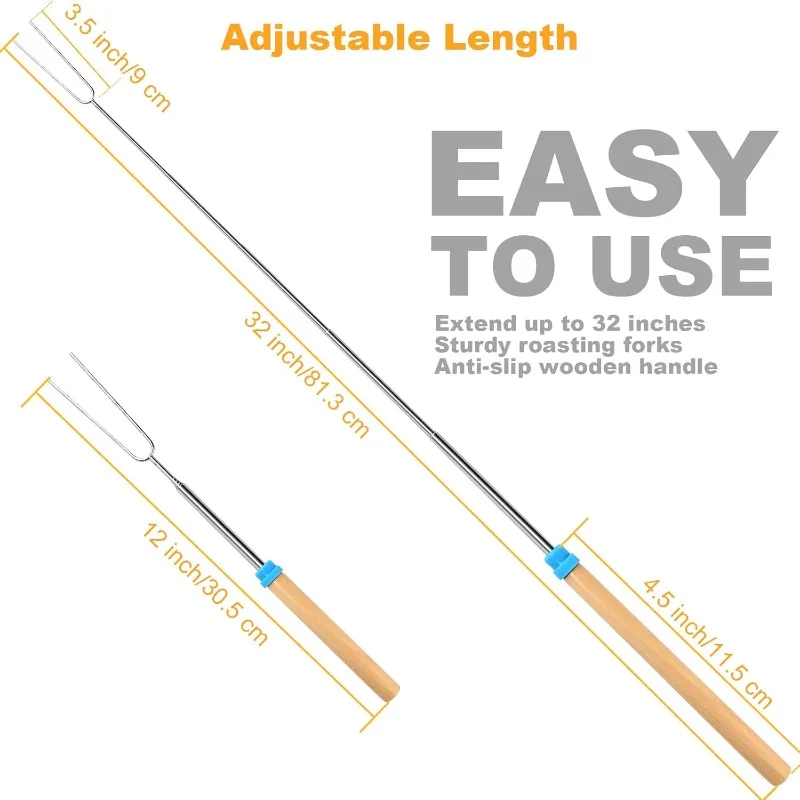 Stainless Steel Extendable Lon - Camping Cooking Bbq 评论和价格
