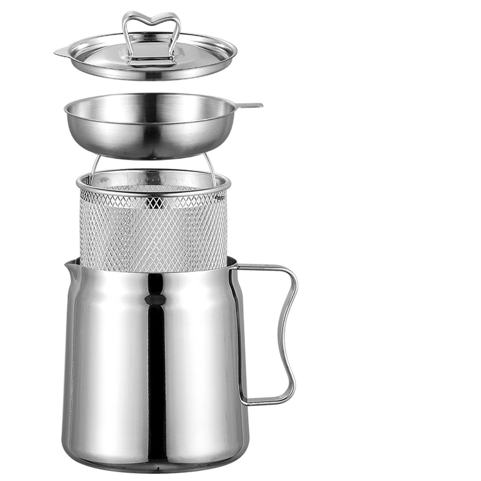 Deep Fryer Set Stainless Oil F - Camping Cooking Oil Container 评论和价格