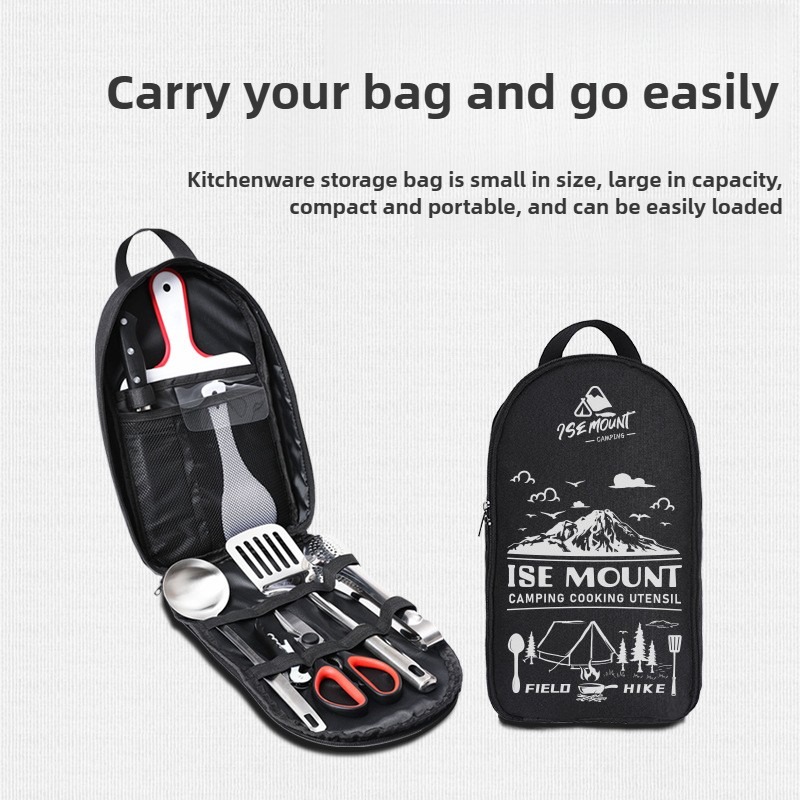 ISE MOUNT Camping Kitchen Cook - Camping Cooking Set For 4 评论和价格