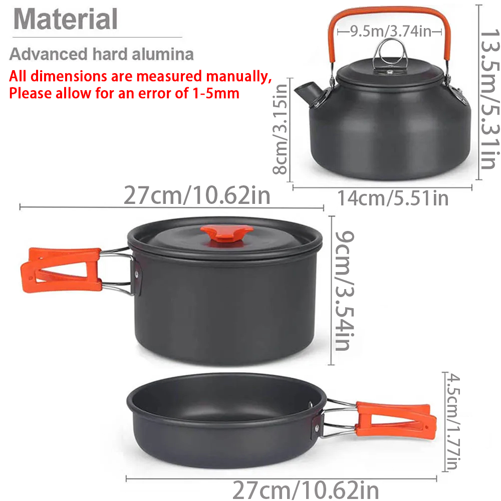 1pcs/1set Camping Cookware Kit - Camping Cooking Utensil Set 评论和价格