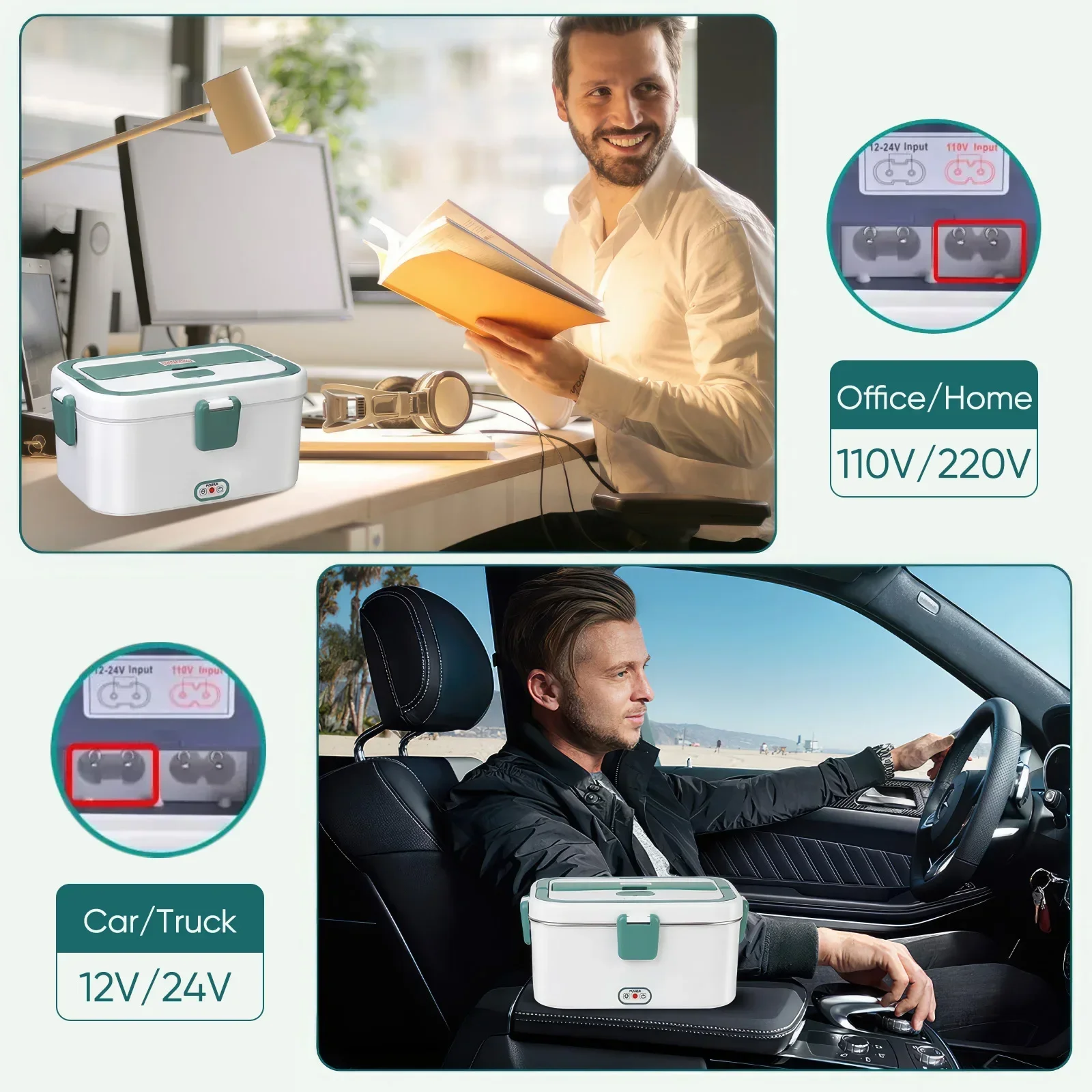 Electric Lunch Box Food Warmer - Camping Cooking Food 评论和价格