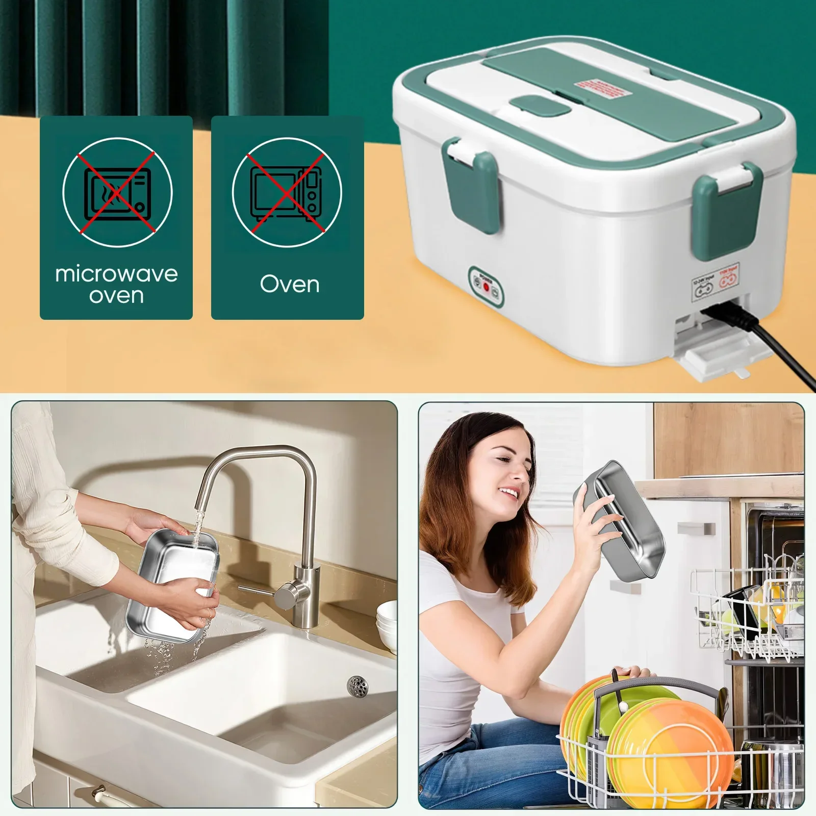 Electric Lunch Box Food Warmer - Camping Cooking Food 评论和价格