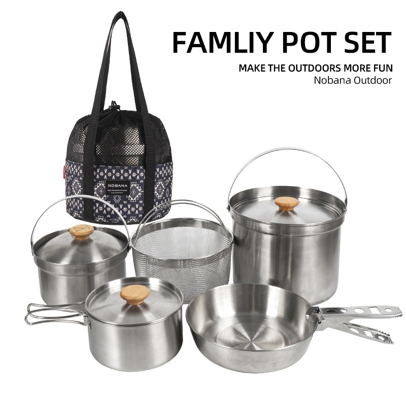 NOBANA Newest Outdoor Stainles - Camping Cooking Utensil Set 评论和价格