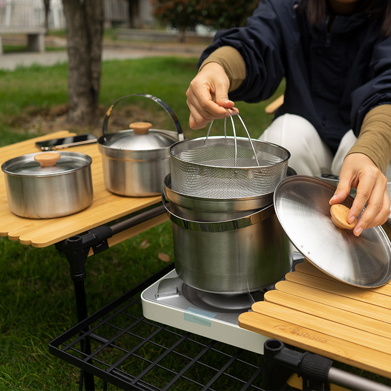 NOBANA Newest Outdoor Stainles - Camping Cooking Utensil Set 评论和价格