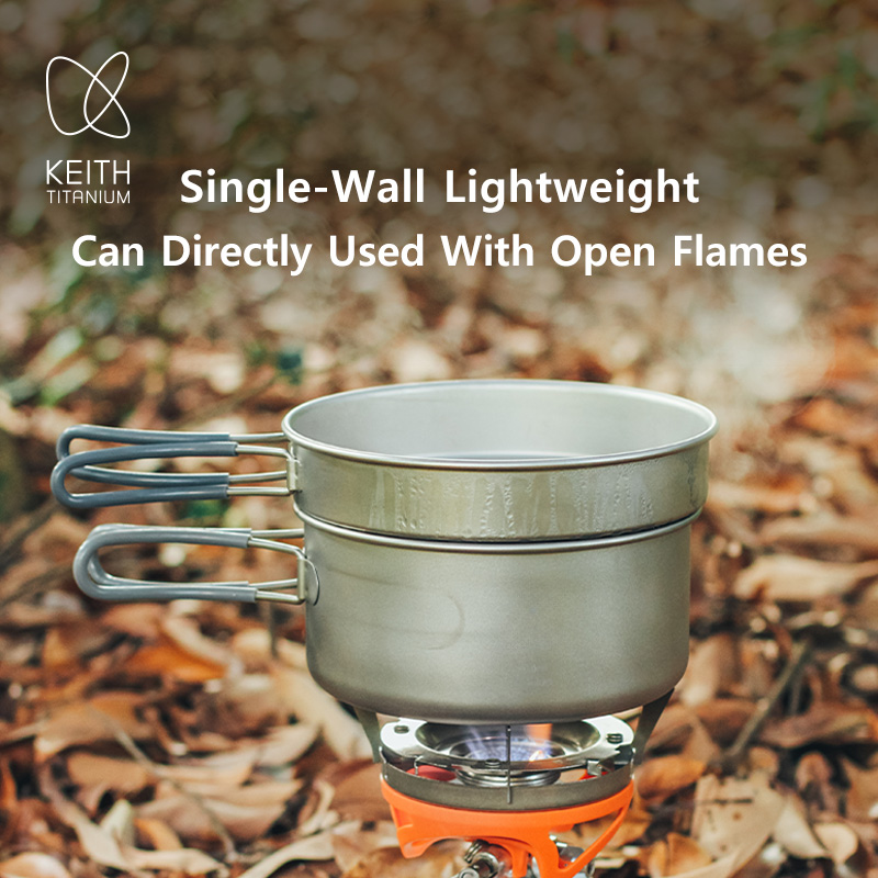 KEITH Pure Titanium 2-Piece Co - Camping Cooking Utensil Set 评论和价格