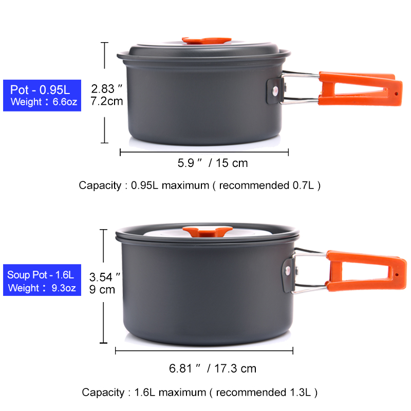 Widesea Camping Outdoor Cookwa - Camping Cooking Bundle 评论和价格