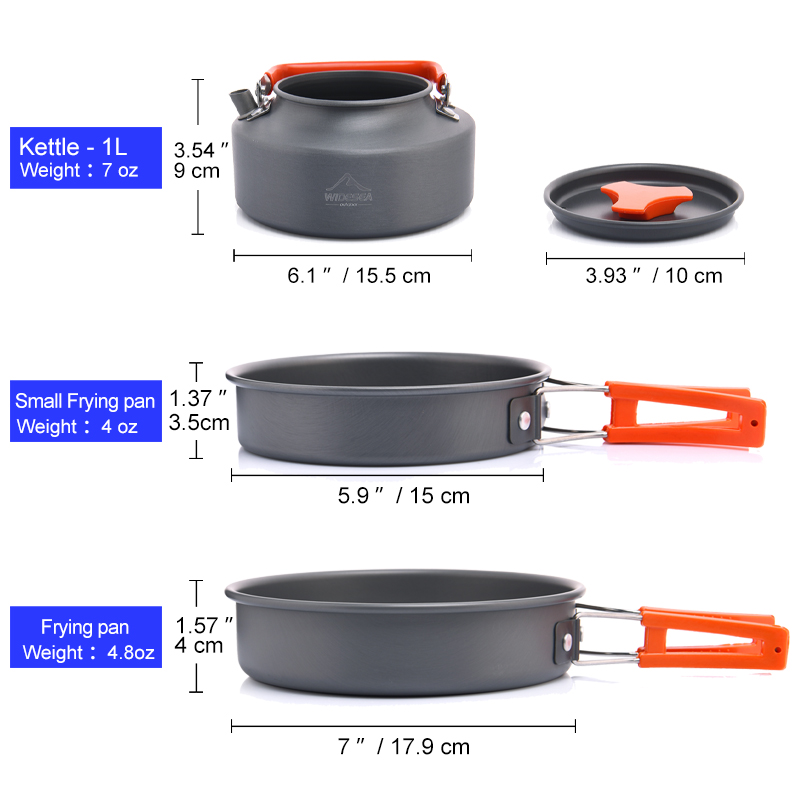 Widesea Camping Outdoor Cookwa - Camping Cooking Bundle 评论和价格