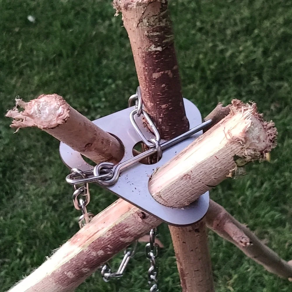 Stainless Steel Camping Tripod - Camping Cooking Appliances 评论和价格