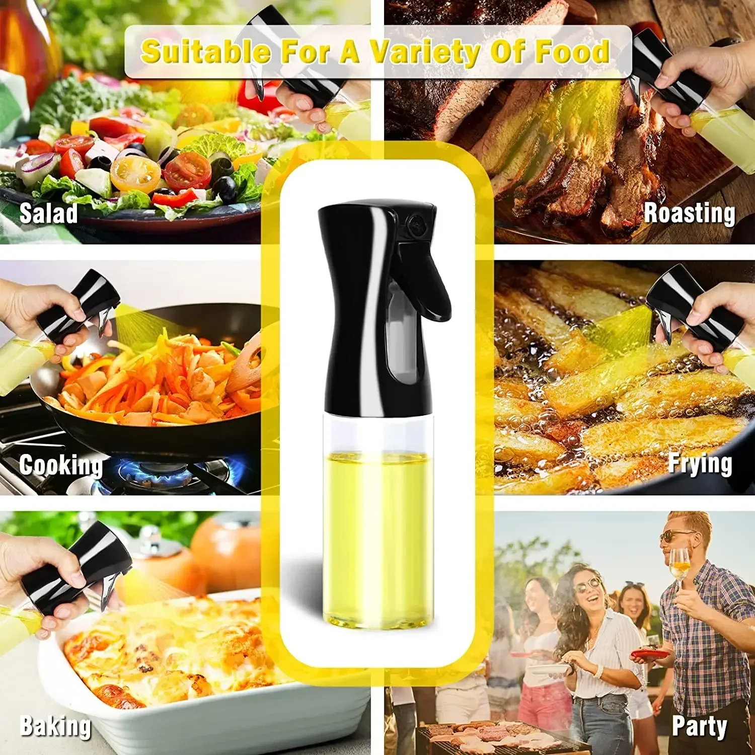 500ml Plastic Oil Spray Bottle - Camping Cooking Oil Container 评论和价格