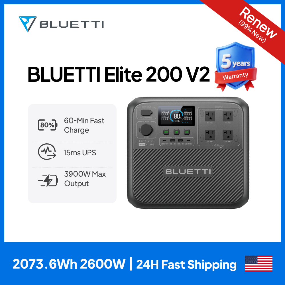 【Renew】BLUETTI Elite 200 V2 Po - Camping Cooking Appliances 评论和价格