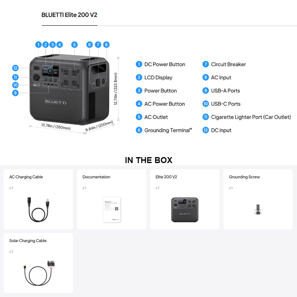 【Renew】BLUETTI Elite 200 V2 Po - Camping Cooking Appliances 评论和价格