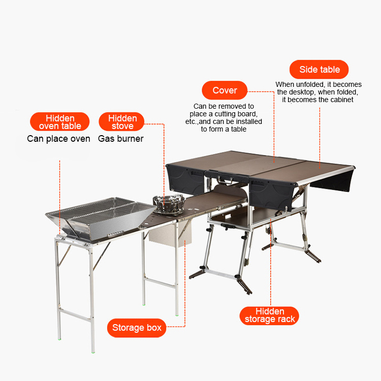 High Quality Foldable Outdoor  - Quality Camping Cooking Set 评论和价格