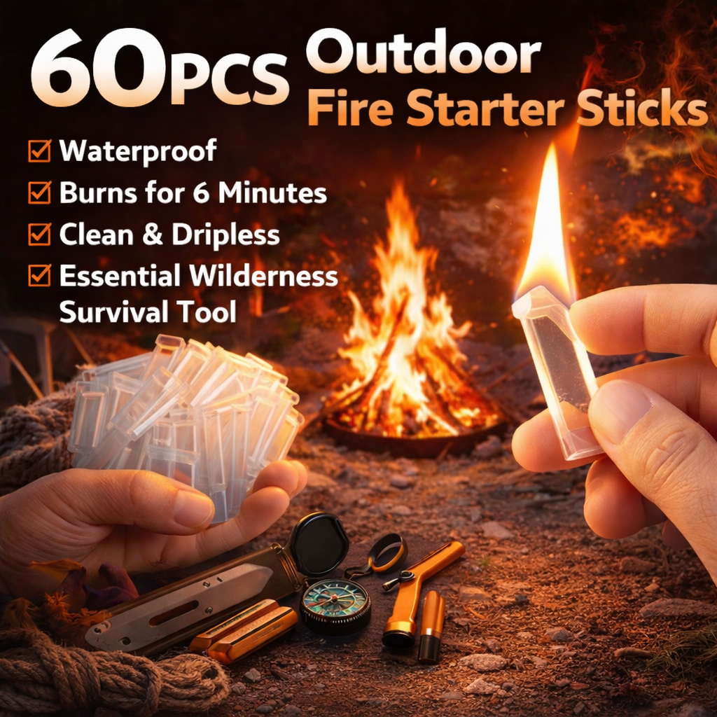 60PCS Waterproof Fire Starter  - Camping Cooking Fire 评论和价格