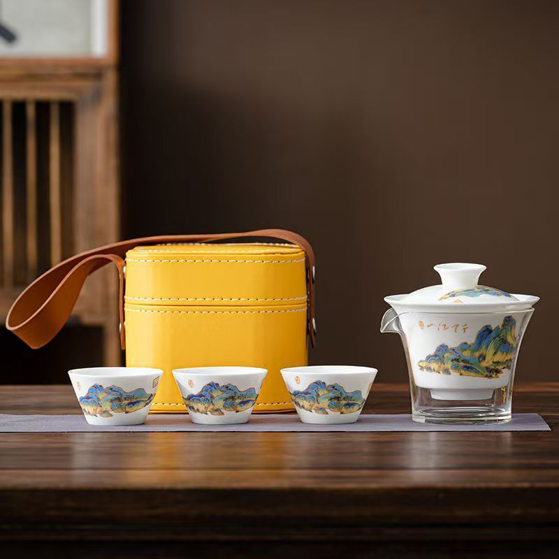 Travel Jade White Porcelain Te - Camping Cooking Tin 评论和价格