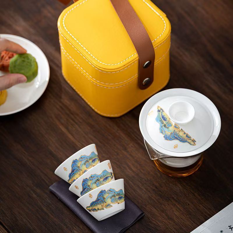 Travel Jade White Porcelain Te - Camping Cooking Tin 评论和价格
