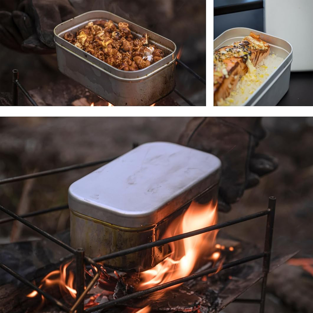 Foldable Bento Box Handle, Lun - Camping Cooking Tin 评论和价格
