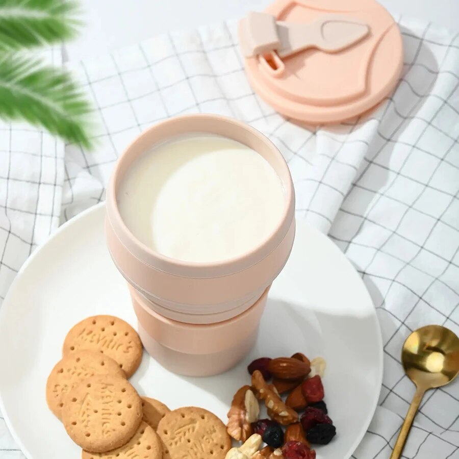 350ML Food-Grade Silicone Fold - Camping Cooking Food 评论和价格