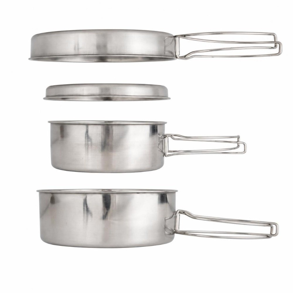 4 Pcs Stainless Steel Camping  - Camping Cooking Set For 4 评论和价格