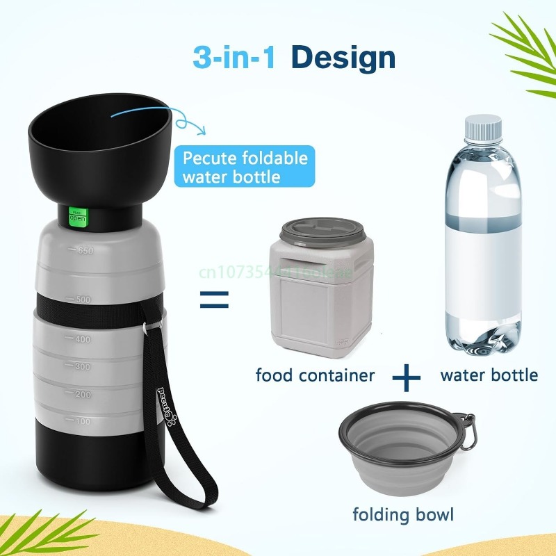 650ML Dog Water Bottle with 15 - Camping Cooking Food 评论和价格